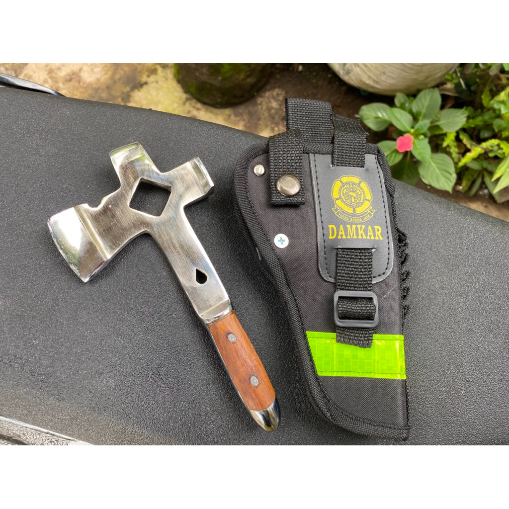 kampak damkar silver atribut pemadam kebakaran