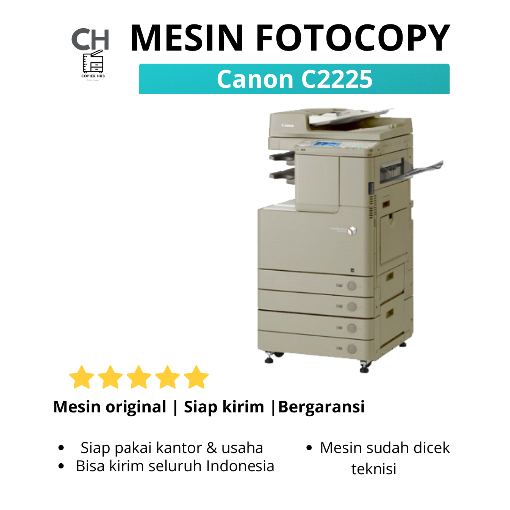 Canon iR C2225 – Mesin Fotocopy Warna A3 (Hemat & Tangguh)