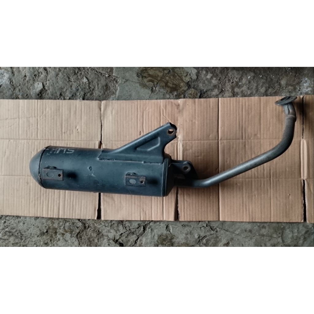 Knalpot ori standar dan ori bobokan honda beat scoopy