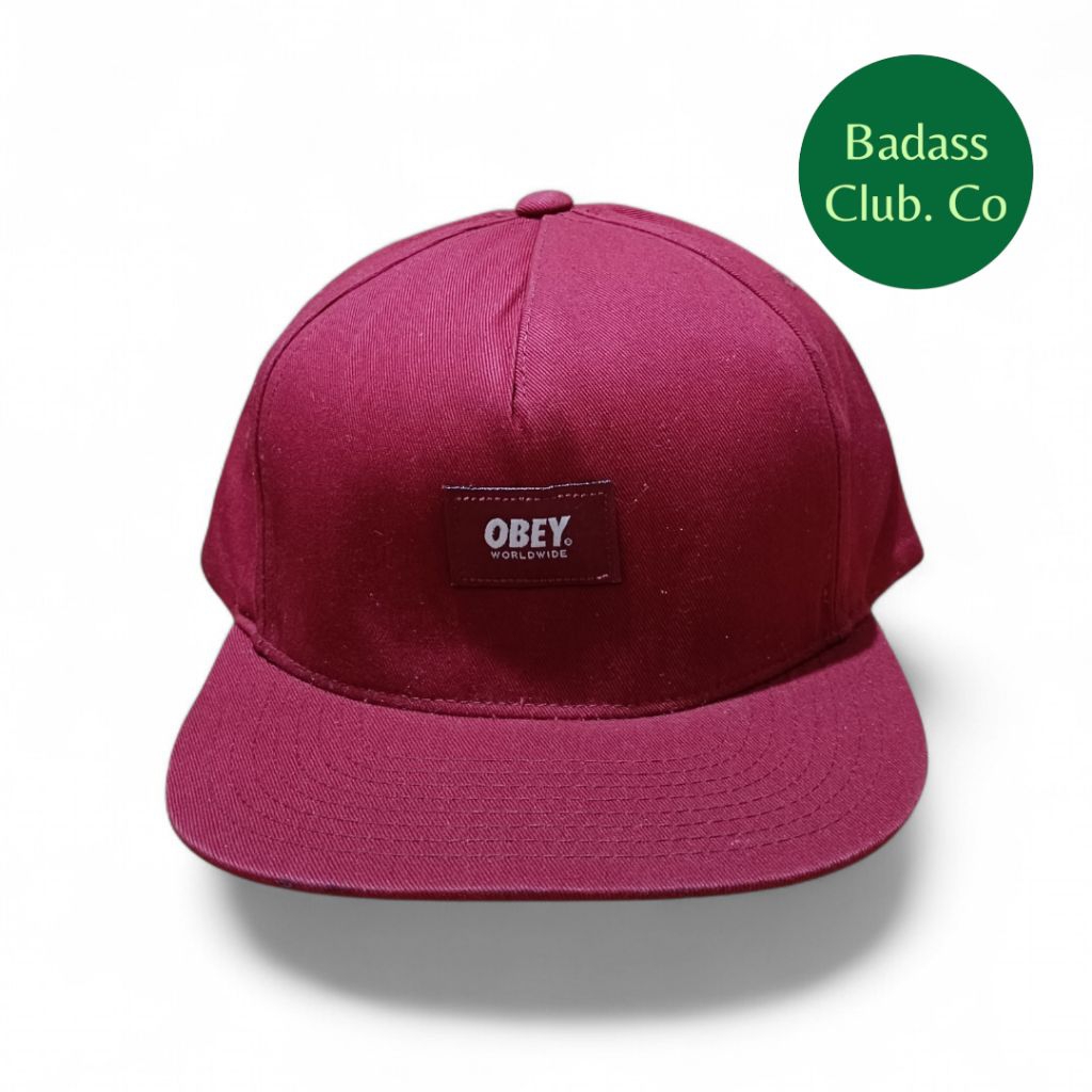 OBEY OFFICIAL SNAPBACK  CAP MAROON | TOPI OBEY ORIGINAL