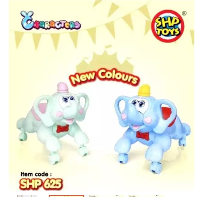 Mainan Bona Anak Gajah - gajahan Maenan Dorong Biru GOL 625 SHP 625