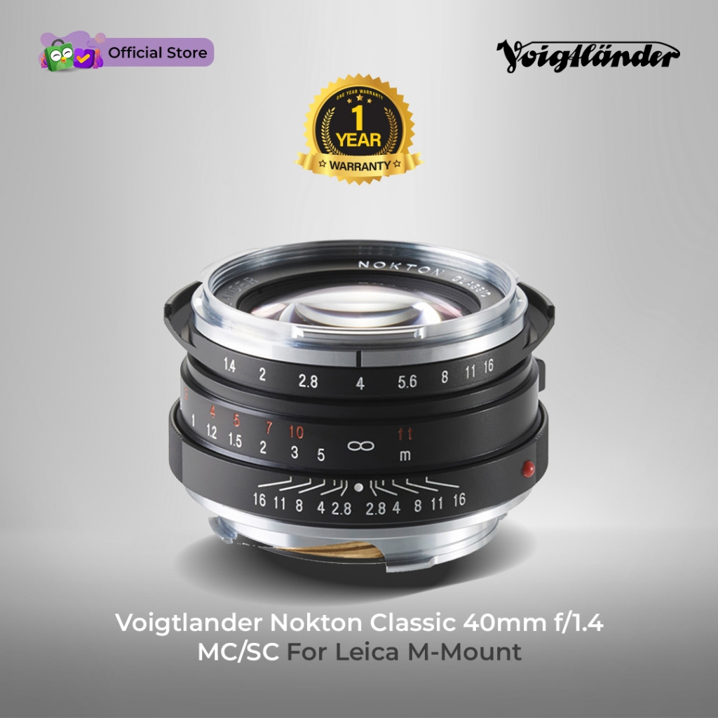 Voigtlander Lens 40mm f1.4 Nokton for Leica M - Lensa Kamera - Lensa Leica - Leica Lens Voigtlander