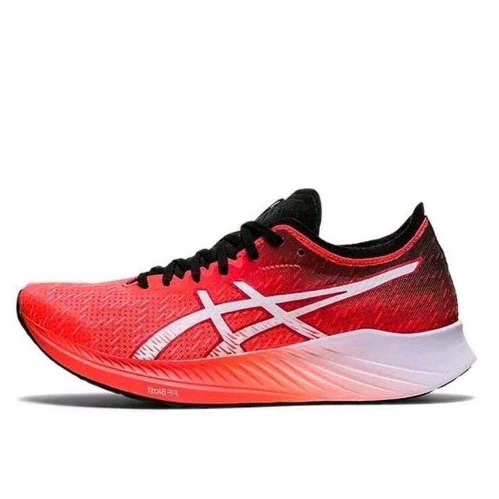 sepatu running asics magic speed orange black outdoor _39