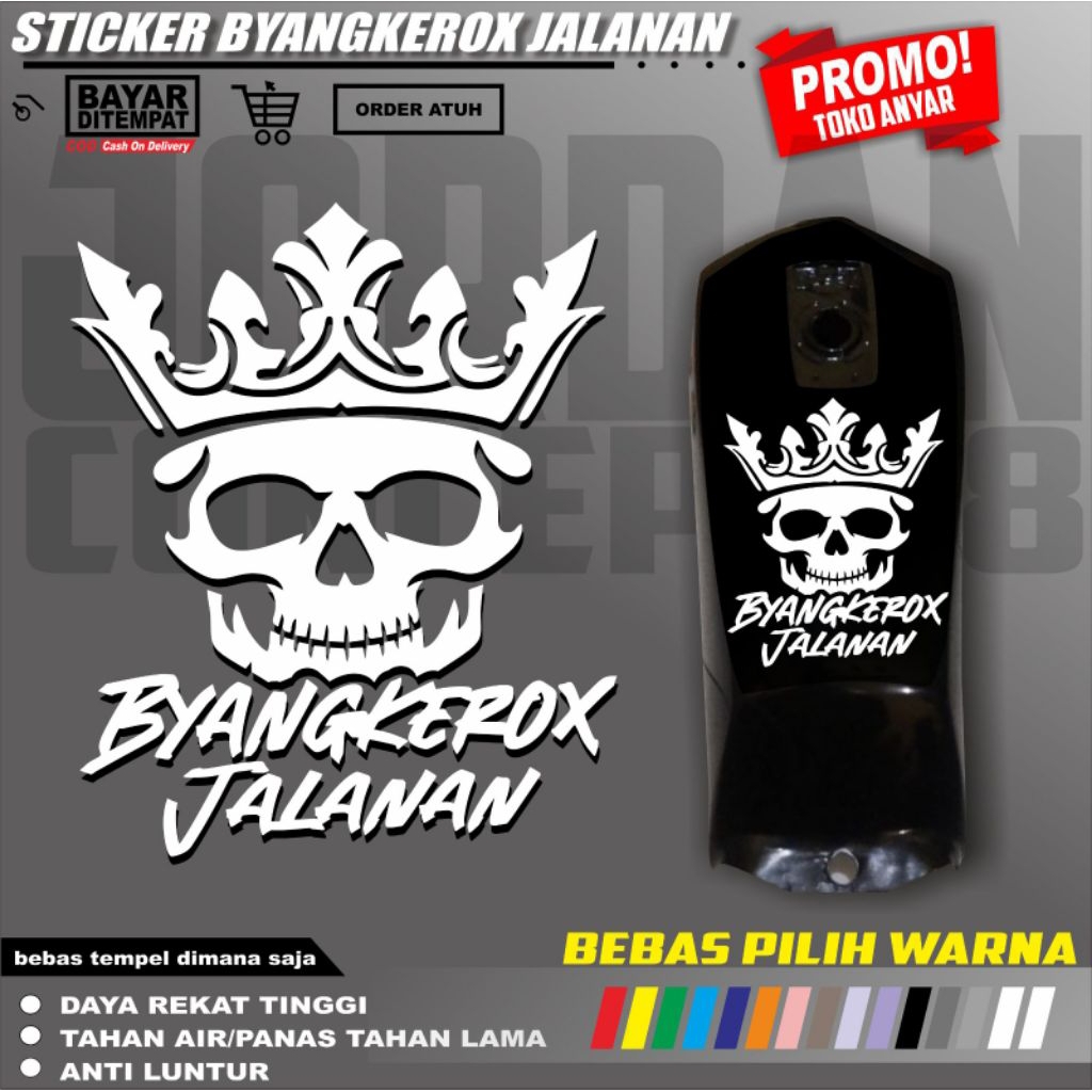 STIKER BYANGKEROK JALANAN RX KING | STIKER RX KING | CUTTING STICKER BYANGKEROK JALANAN