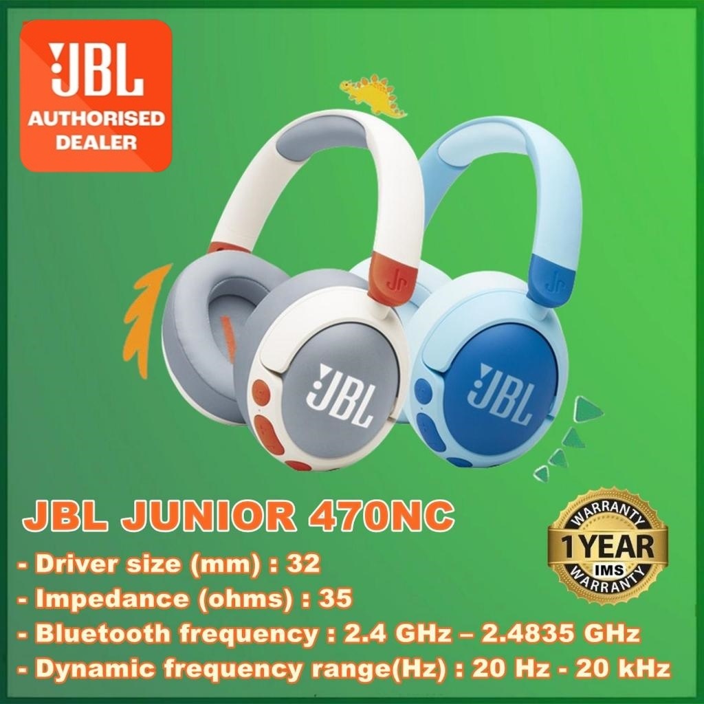 JBL Junior 470NC Wireless Noise Cancelling Over-ear Headphone for kids