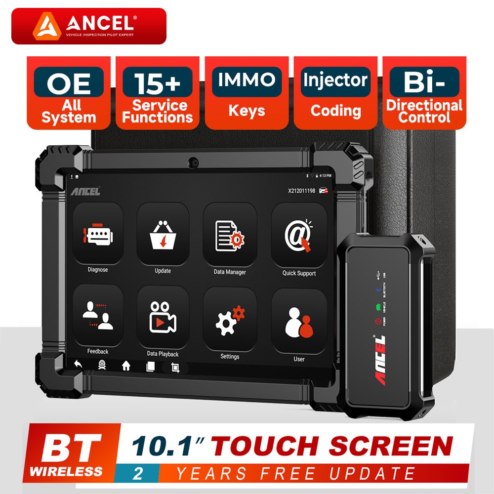 ANCEL X7 OBD2 Car Diagnostic Tool Scanner Bluetooth Car Full System OBD2 Scanner 15+ Service