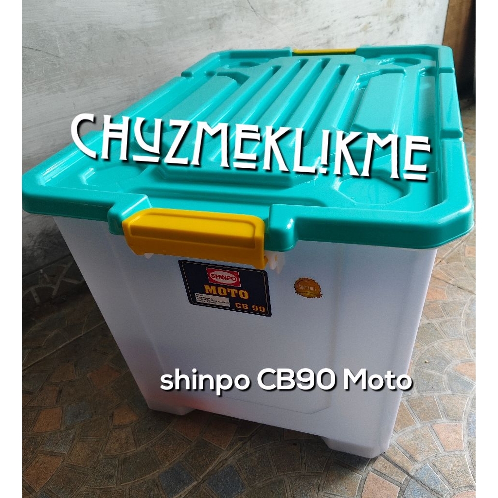 Container Box Shinpo Velo CB 75,Moto CB 90,Kargo CB 125 (Bahan TEBAL)/Box plastik Shinpo CB 75,CB 90