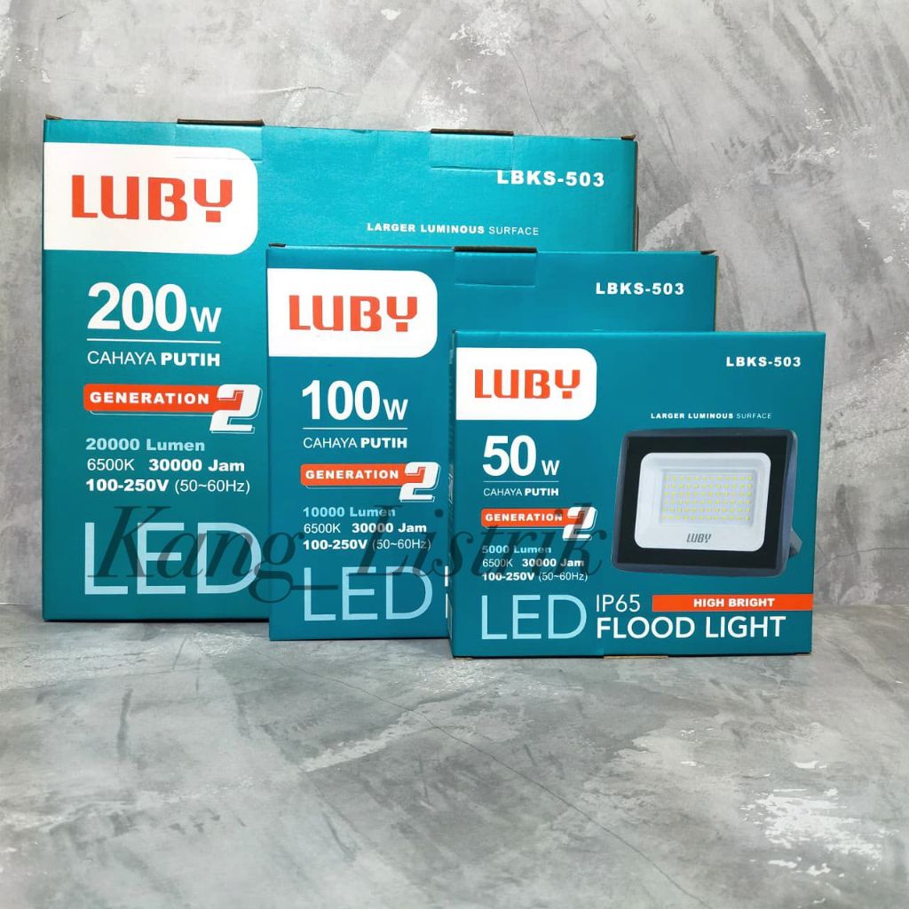 LUBY LAMPU SOROT LUBY LBKS-503 50W 100W 200W / LAMPU LED SOROT 50WATT 100WATT 200WATT LUBY LBKS503