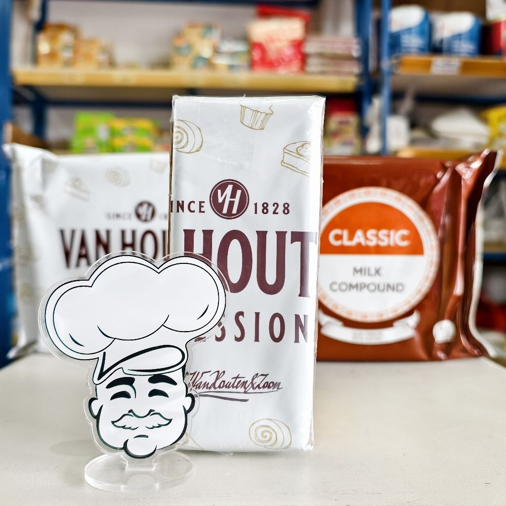 Van Houten Milk Compound 200Gr / Milk Coklat VanHouten / Coklat Susu Batang Van Houten