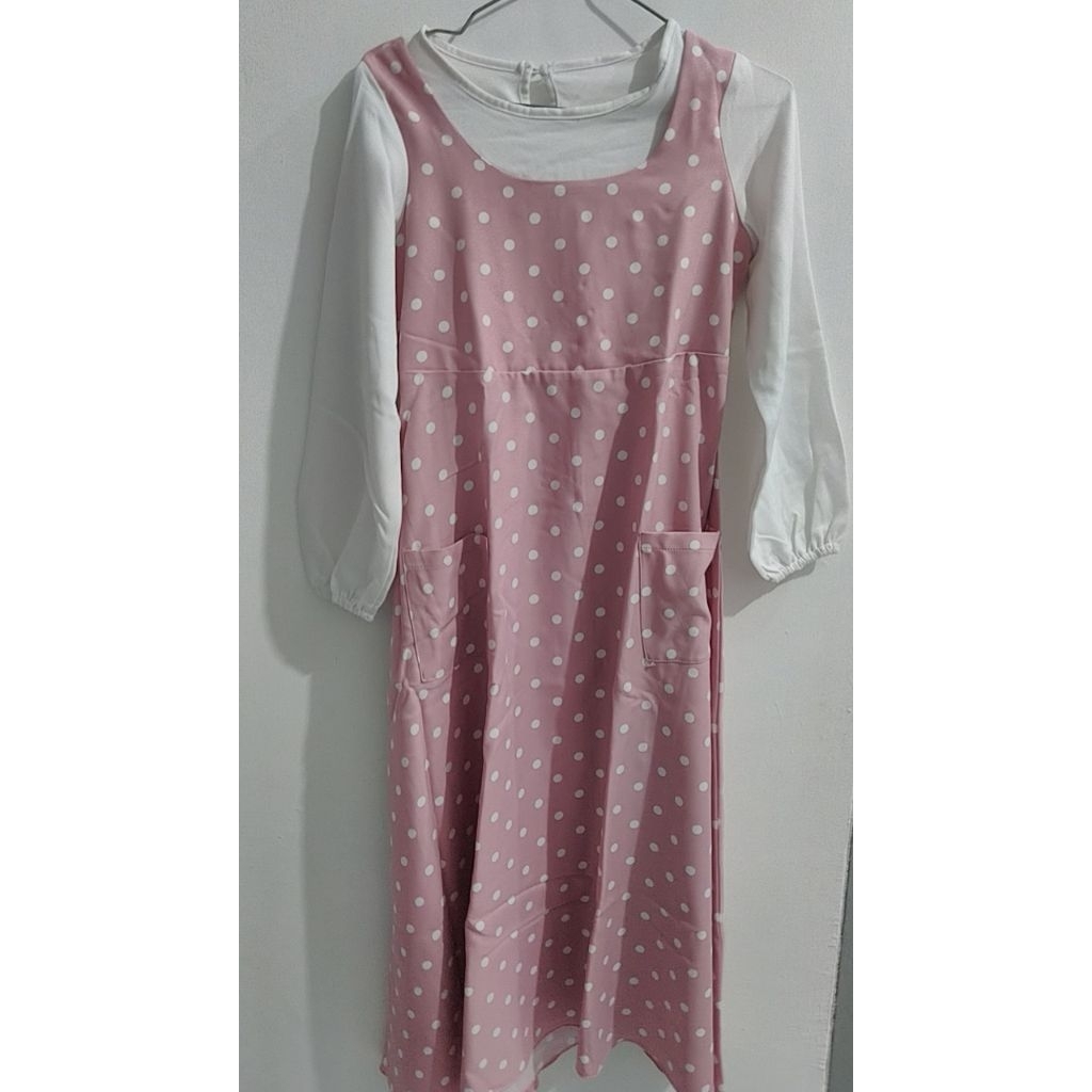 DRESS POLKADOT PINK