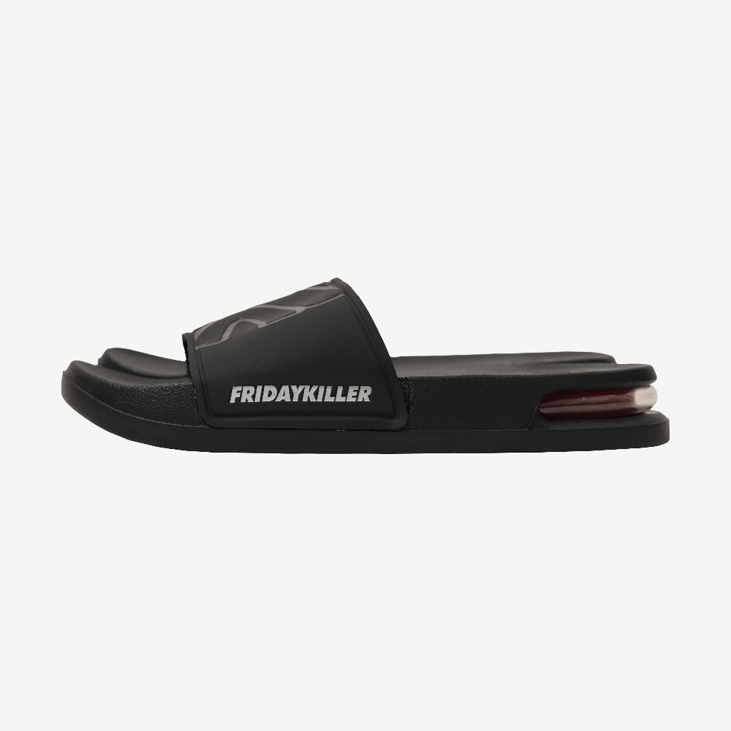 SANDAL SLIDE SIMPLE UNISEX HITAM FRIDAY KILLER | MC CORE AIR BLACK