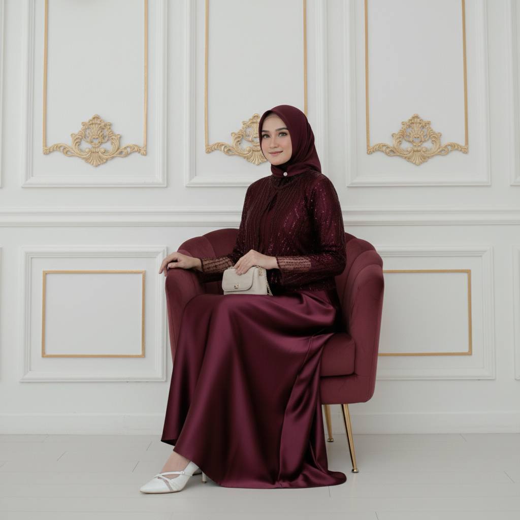 GAMIS LEBARAN 2026 Dara Dress Free Outer Gamis Wanita/Dress Dara