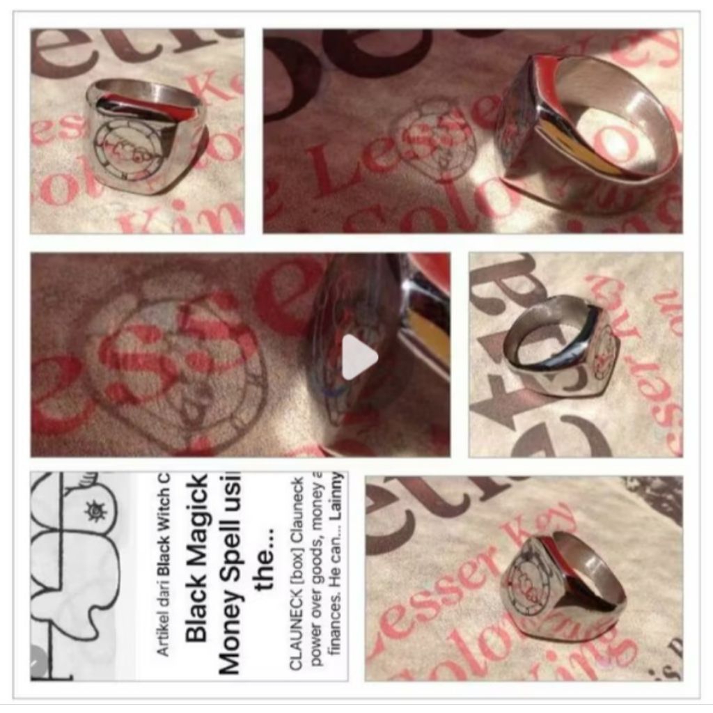 CincinTitanium Etnik Clauneck Raja Sulaiman Solomon Choker Gothik