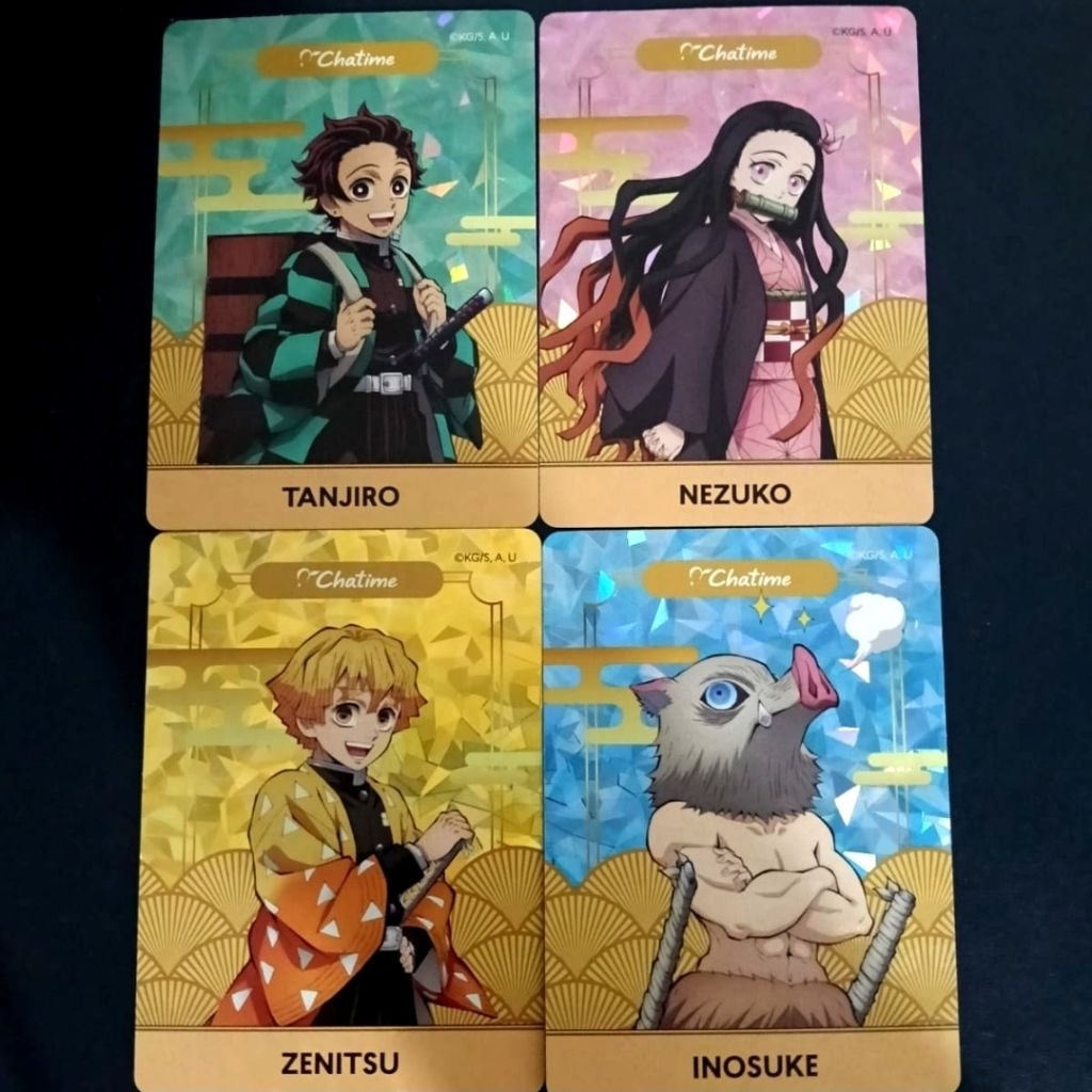Kartu Set Chatime Demon Slayer (4pcs)