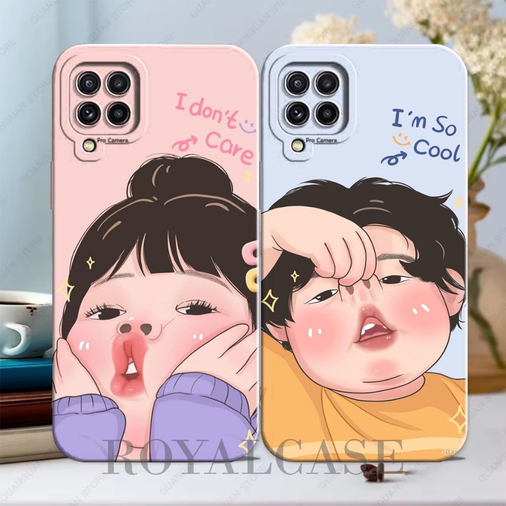Softcase Samsung A12 M12 A22 4G A22 5G M32 4G M22 4G M34 M54 - Motif Muka Lucu - Case Lucu Kekinian