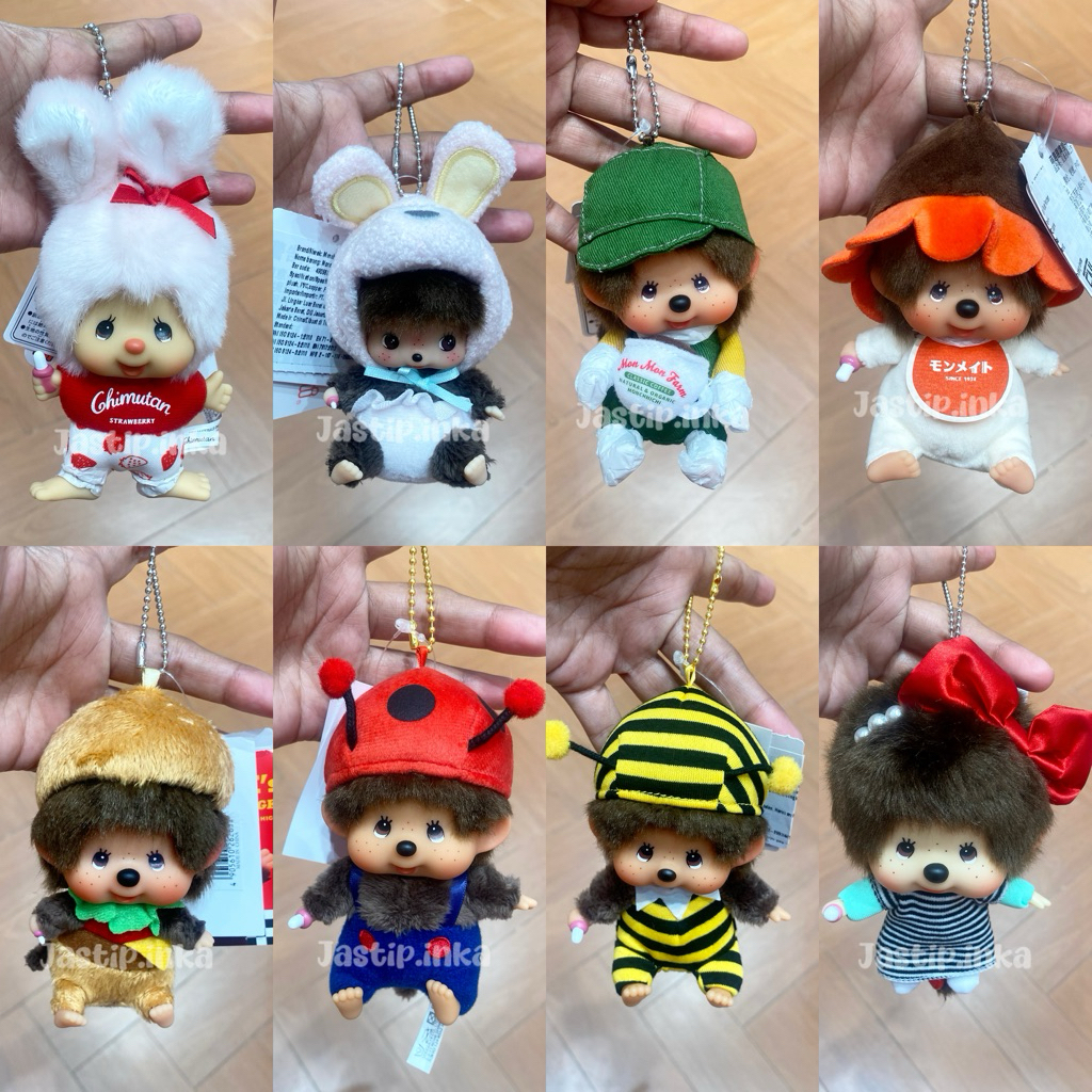 Miniso x Monchhichi - Keychain Monchhichi Original/Gantungan kunci monchhichi Original
