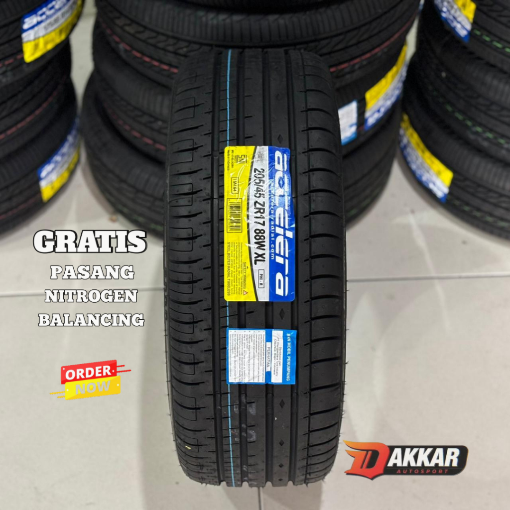 Ban Accelera Phi-r Ukuran 205 45 R17 Tubeles Ban Radial R17 205/45 Accelera