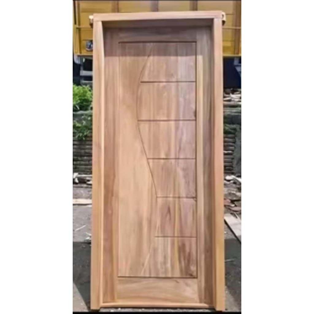 Daun pintu+ kusen kayu jati