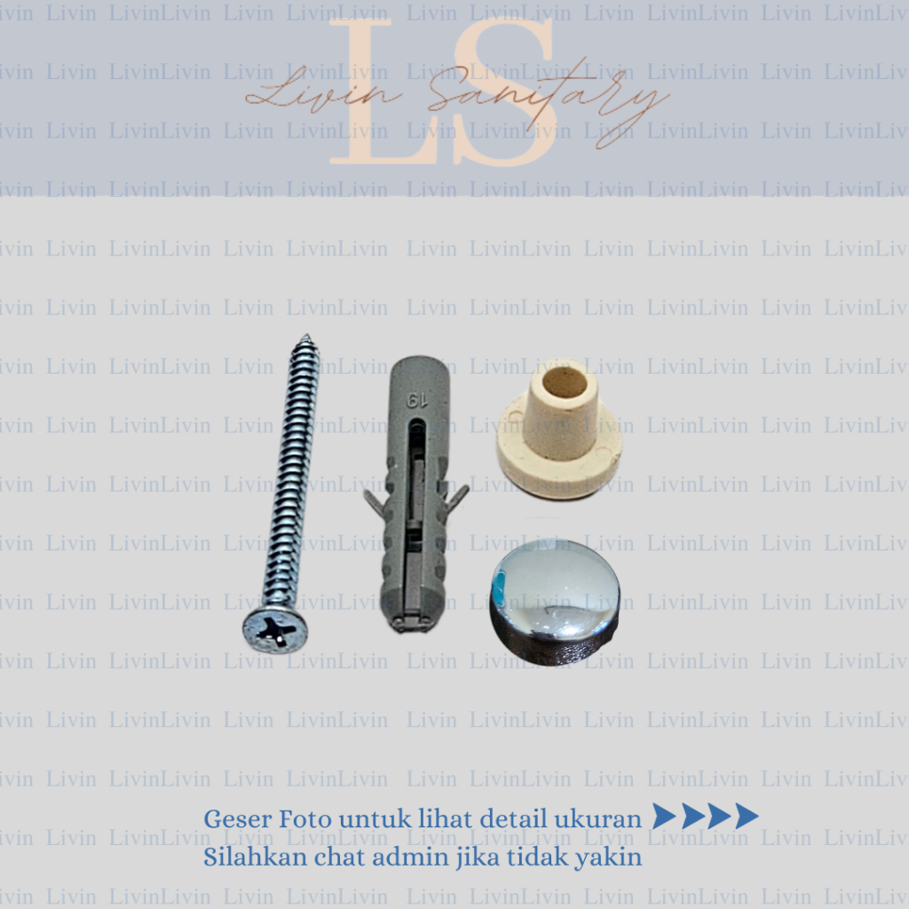 Baut plunge set original kamar mandi  baut serbaguna toto TA2SV2 anti karat dan kuat //Mur Kran / Wa