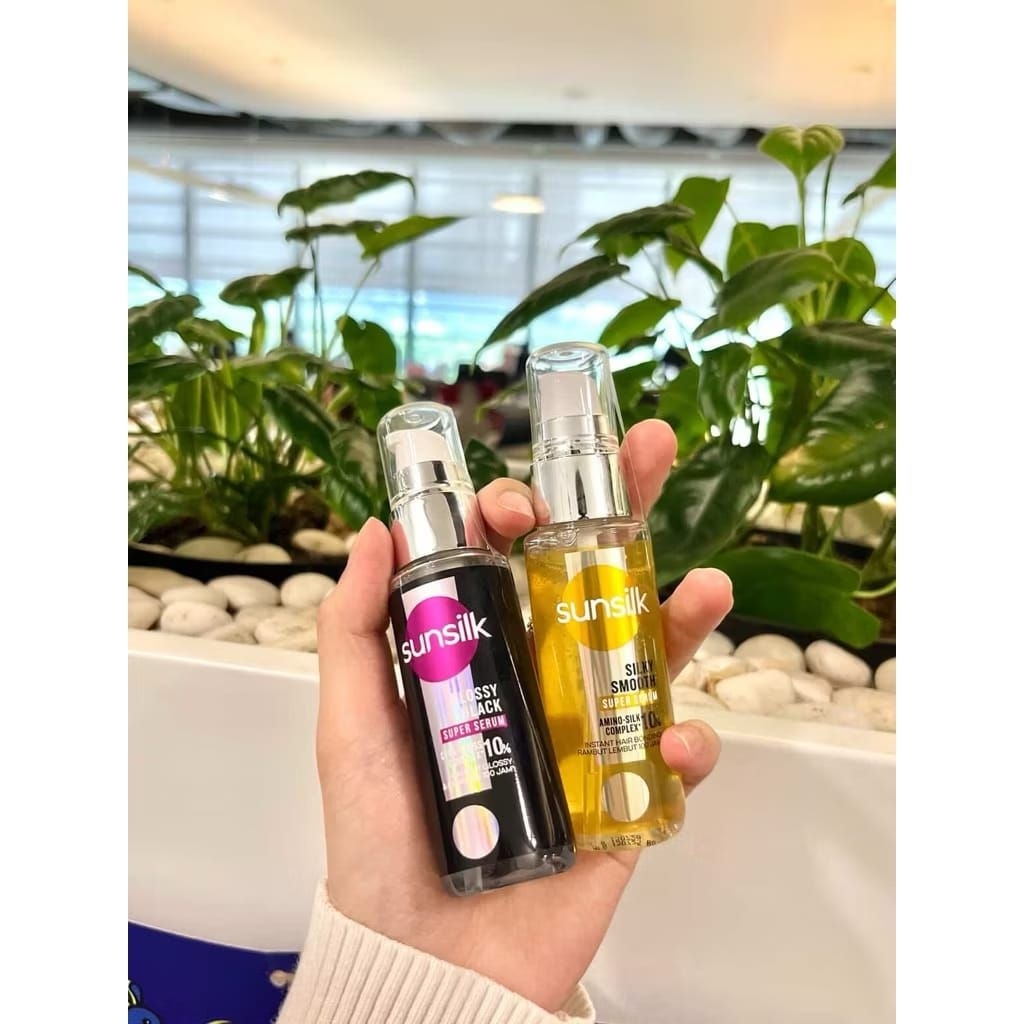 SUNSILK SUPER SERUM SILKY SMOTH 45ML/  SUNSILK SUPER SERUM GLOSSY BLACK 45ML