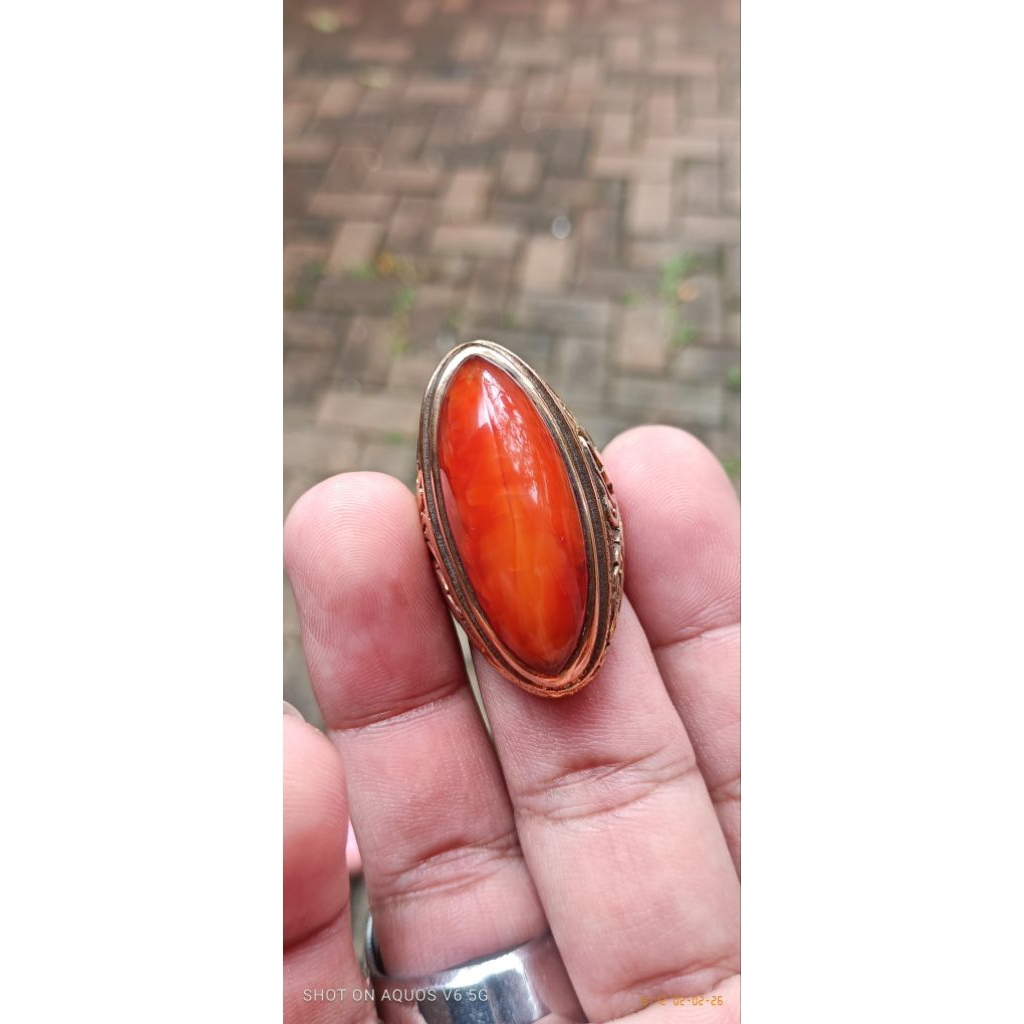 natural batu akik pandan nanas merah