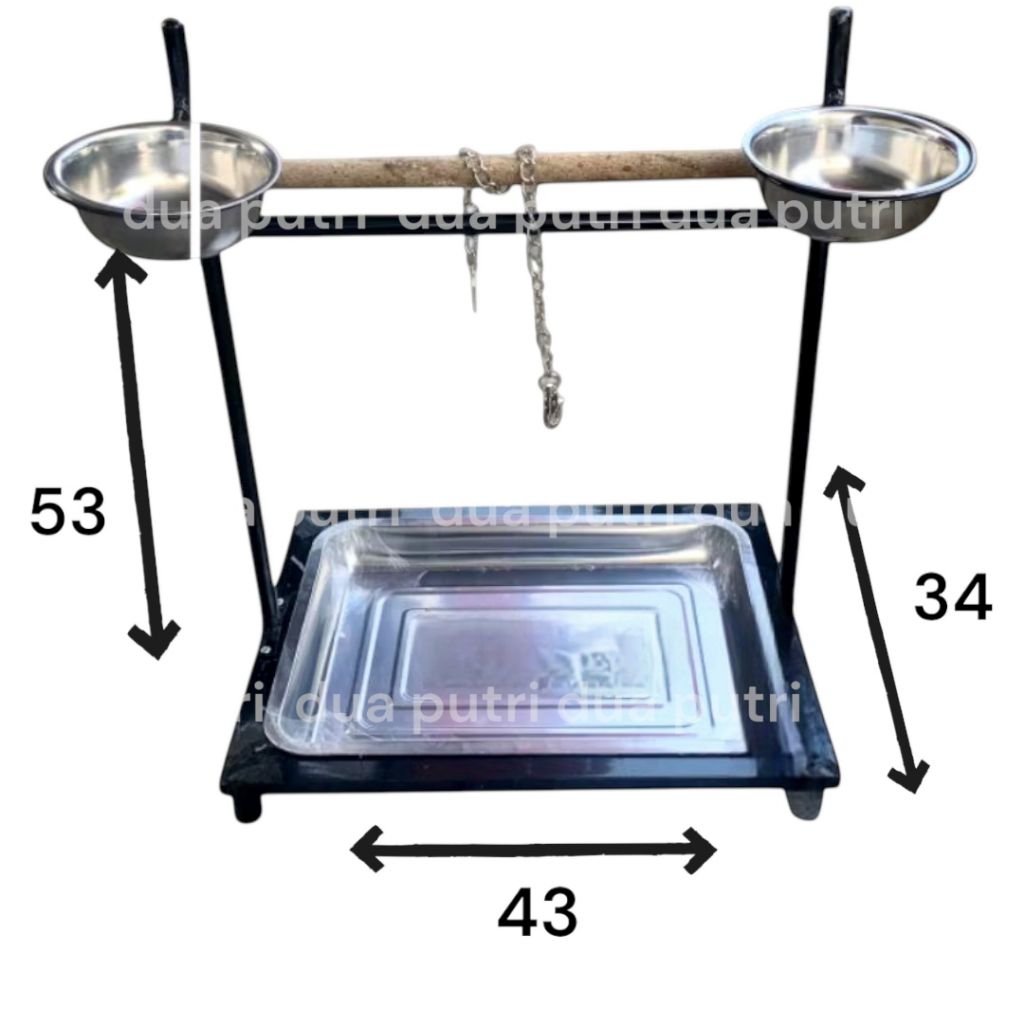 STAND TANGKRINGAN PARROT NURI KAKAK TUA MODEL DUDUK