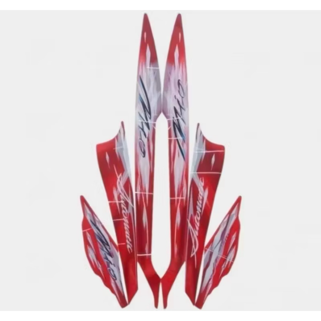 striping/stiker yamaha mio smile merah maron
