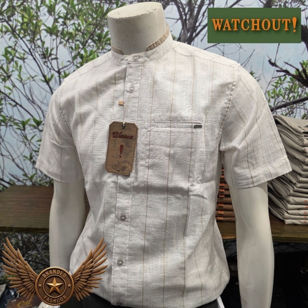 WATCHOUT CASUAL KEMEJA KOKO LENGAN PENDEK WS802480102 WHITE