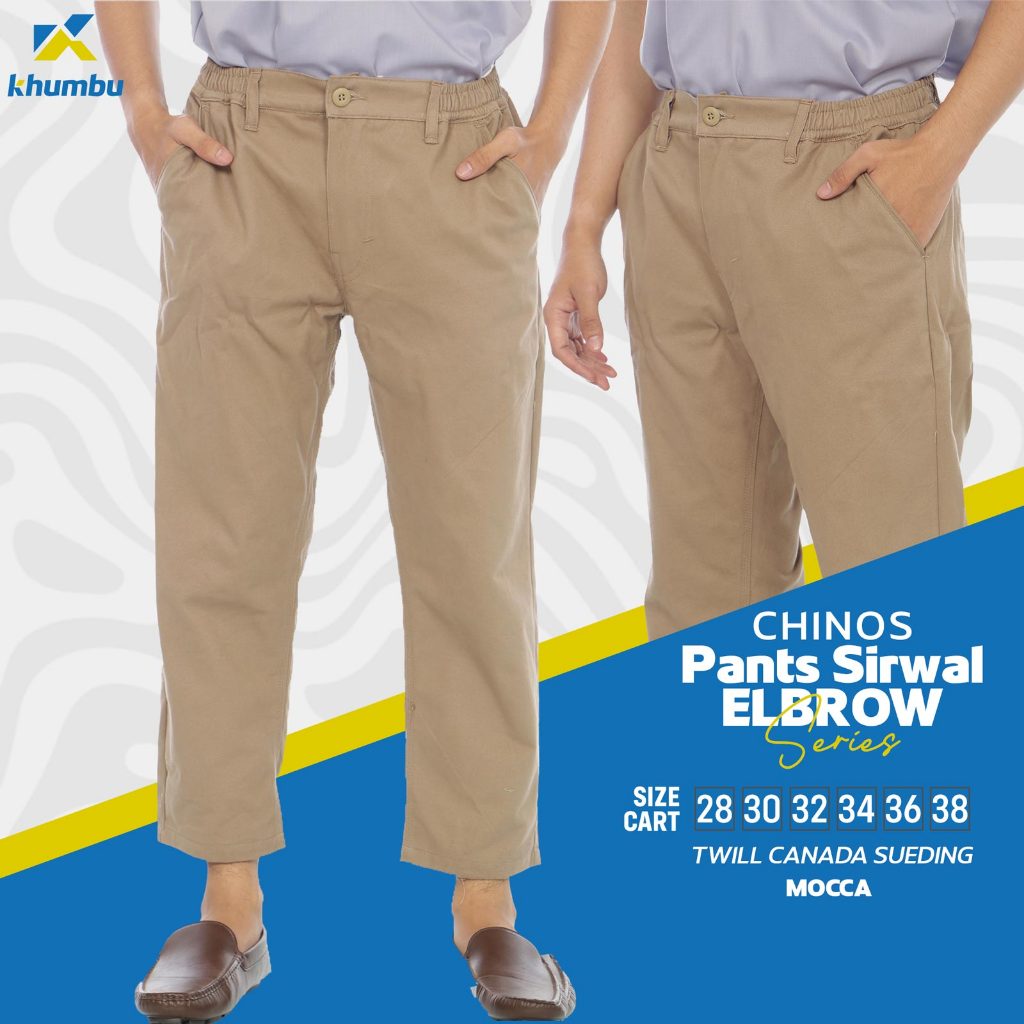 Celana Sirwal Muslim Pria Panjang Mata Kaki Warna MOCA | Chino Sirwal Casual Spesial Lebaran Terbaru