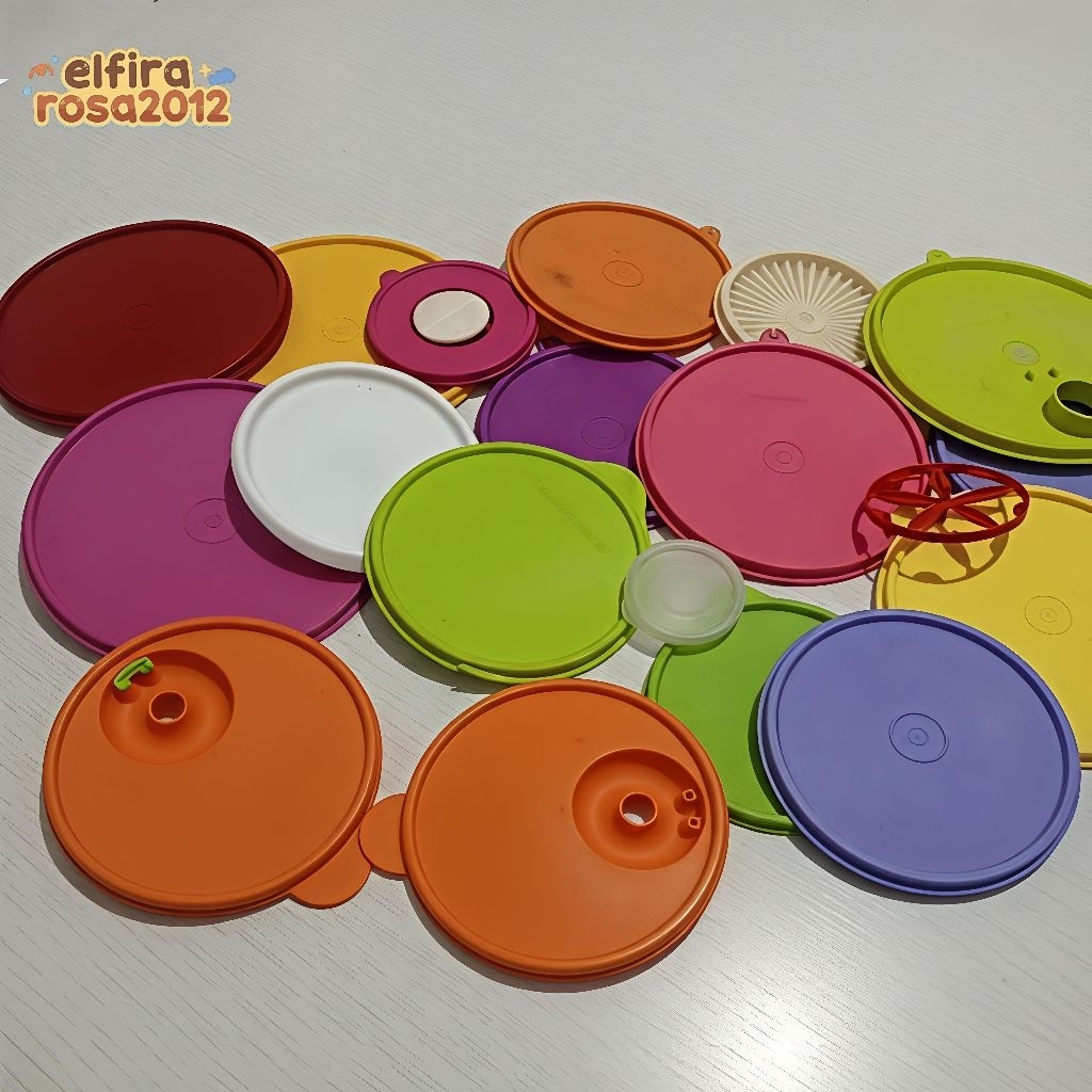 SECOND Tutup ORIGINAL Tupperware bulat kotak tempat makan