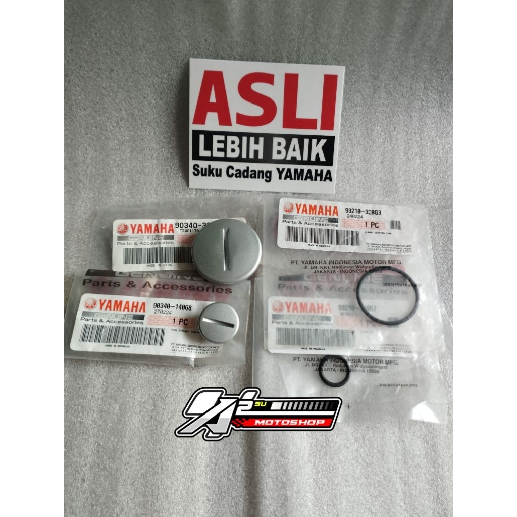 Koin tutup bak magnet Scorpio silver Original