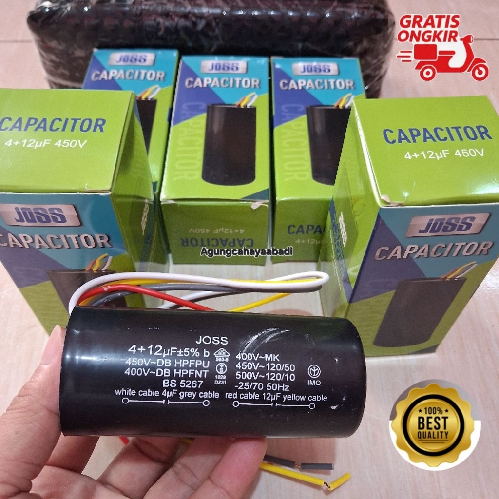 KAPASITOR JOSS 4+12UF