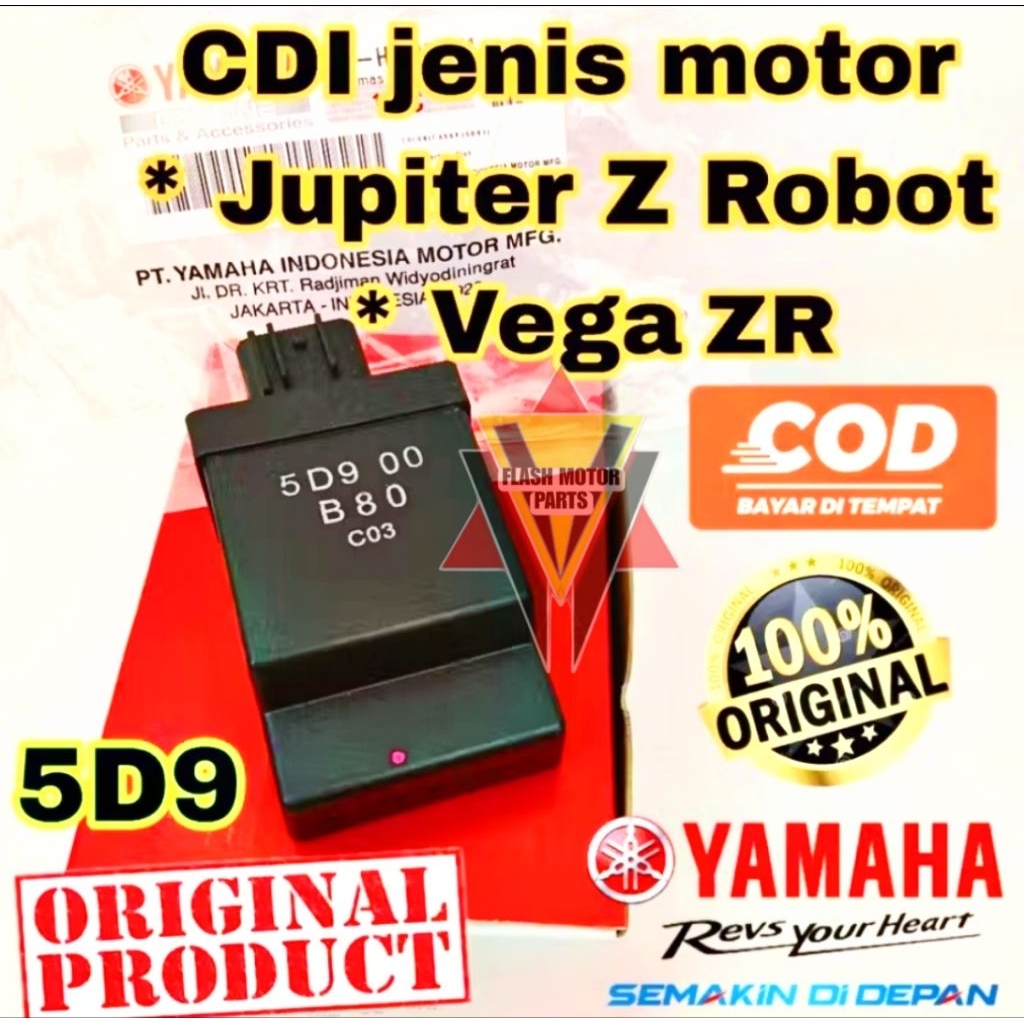 Original Cdi Yamaha 5D9, Jupiter Z Robot, Vega Zr, Asli Yamaha