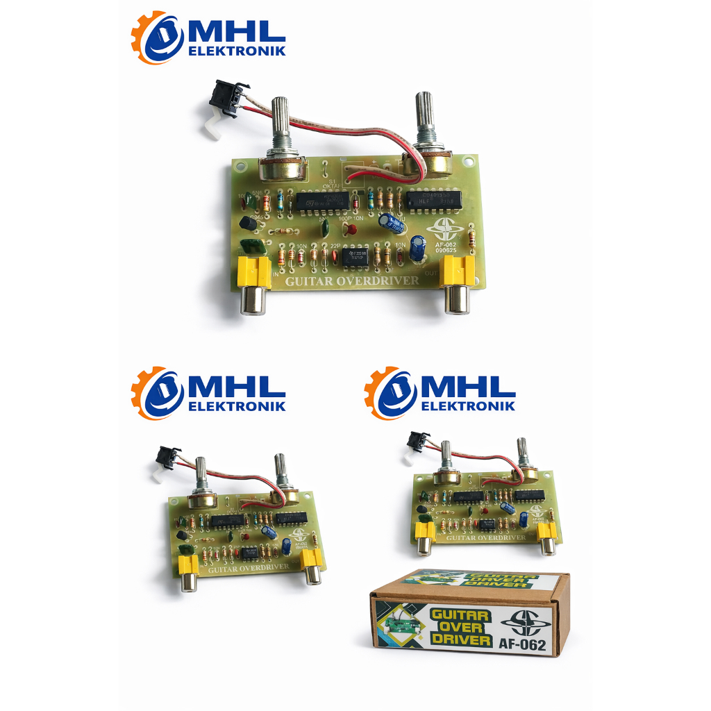 Kit Guitar Overdriver Effect For Guitar Electric AF-062 EFEK GITAR ELEKTRIK