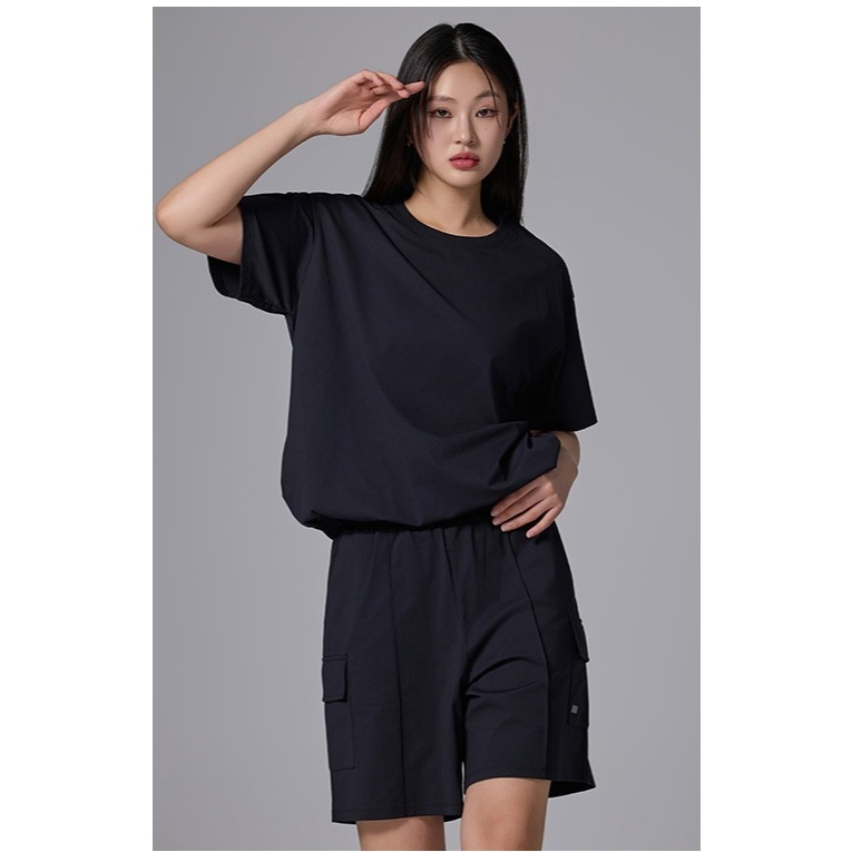 STL cotton touch banding t-shirt - Kaos STL wanita -Kaos Olahraga wanita - kaos oversize