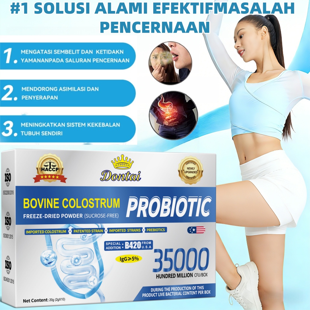[Special Live Promo]Suplemen Probiotik untuk Pencernaan– Suplemen Pencernaan Usus Sehat, Anti Kembun