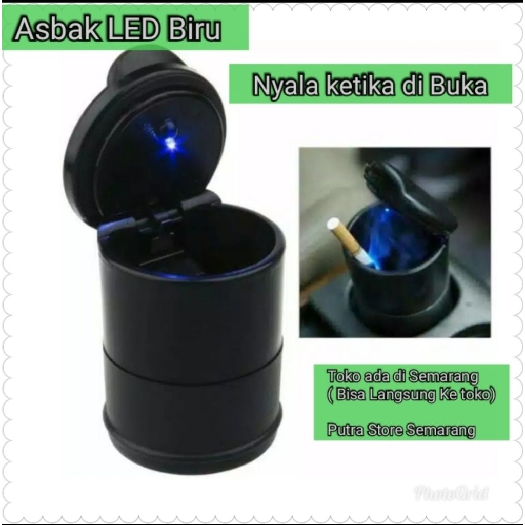 Asbak Mobil Led asbak Nyala asbak Mobil LED asbak antik nyala lampu biru