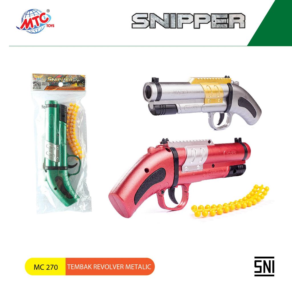 Mainan Anak Tembak Revolver Pistol Laki Laki Snipper Super Gun Peluru Viral Murah Tmc 270