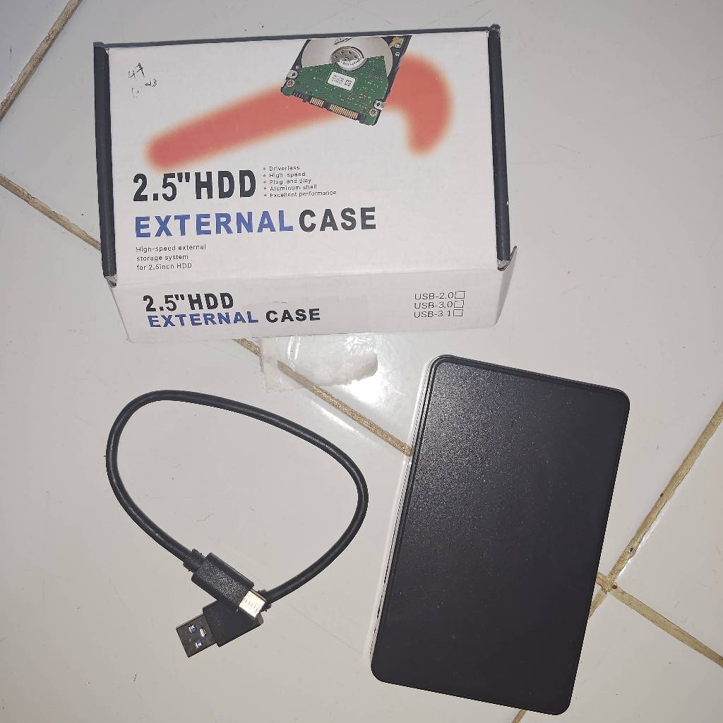 Hardisk Internal 512GB + Casing eksternal Hard Disk 2,5 inci Bonus Game PC atau Nintendo Swith Tingg