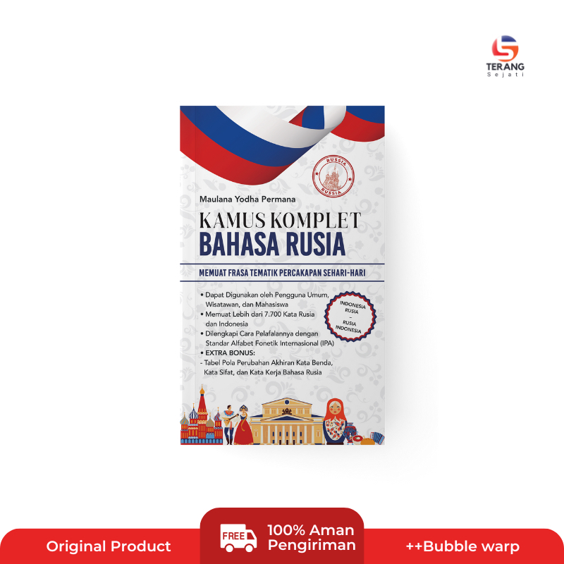 Terang Sejati -  Buku Kamus Komplet Bahasa Rusia - Rusia - Ind dan Ind-Rusia
