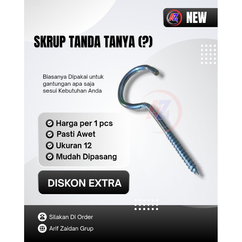 Skrup Gantungan Tanda Tanya ? no 12
