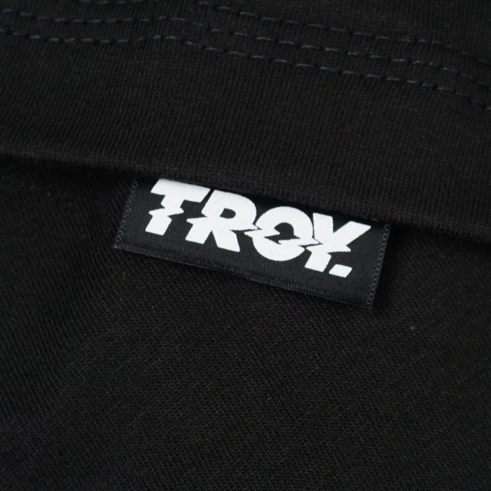 Troy Company Tshirt Black Dark Wolf - Kaos Lengan Pendek Kaos Hitam MTD 3526