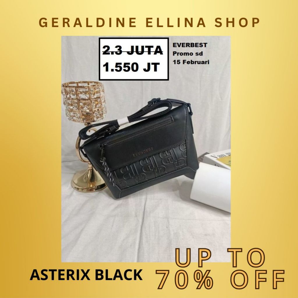 Tas clutch bag pria cowo cowok EVERBEST ori 100% Seri ASTERIX