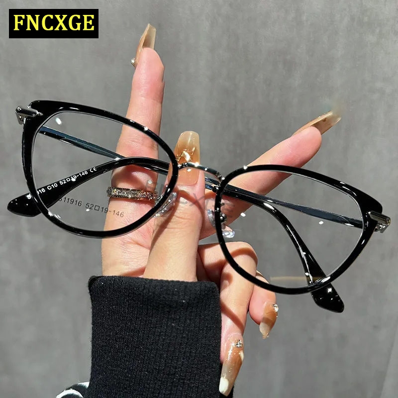 FNCXGE Minus Kacamata -50~-400 Wanita Retro Pria korea Kualitas Tinggi Untuk Anti Radiasi Komputer K