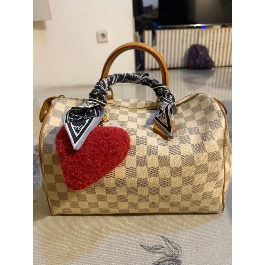 PRELOVED L.V Speedy Damier Azur