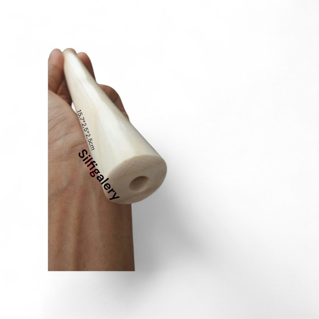 pipa once serbuk srigading bulat 15cm / pipa once motif gg berserat