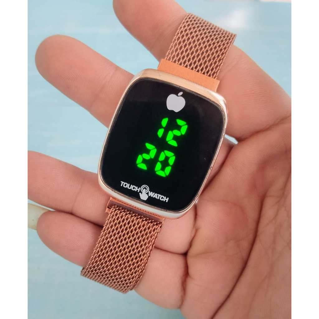 (TM) Jam Tangan LED Digital Pria Wanita Rantai Magnet Electronic Fashion Couple Anak Remaja Premium 