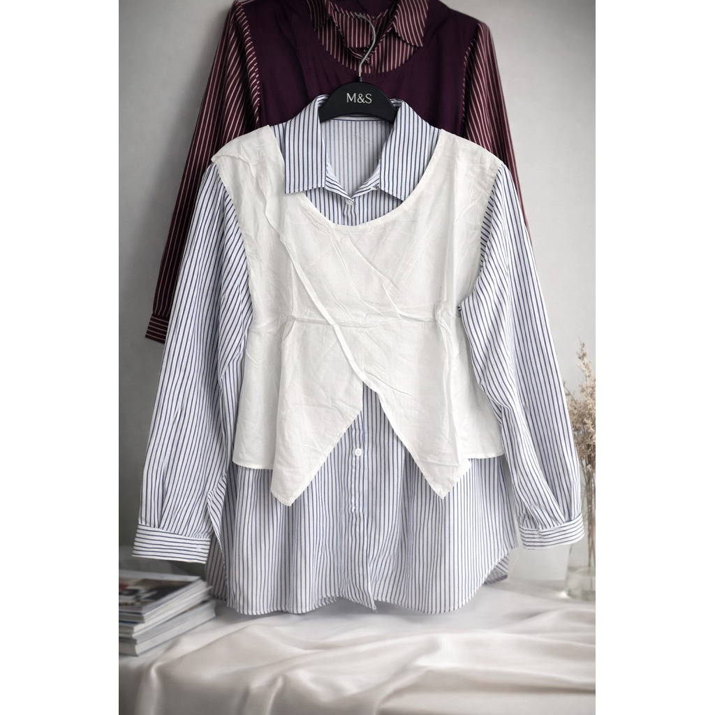 Atasan Salur Wanita #BajuBaru #MotifSalur #AtasanWanita