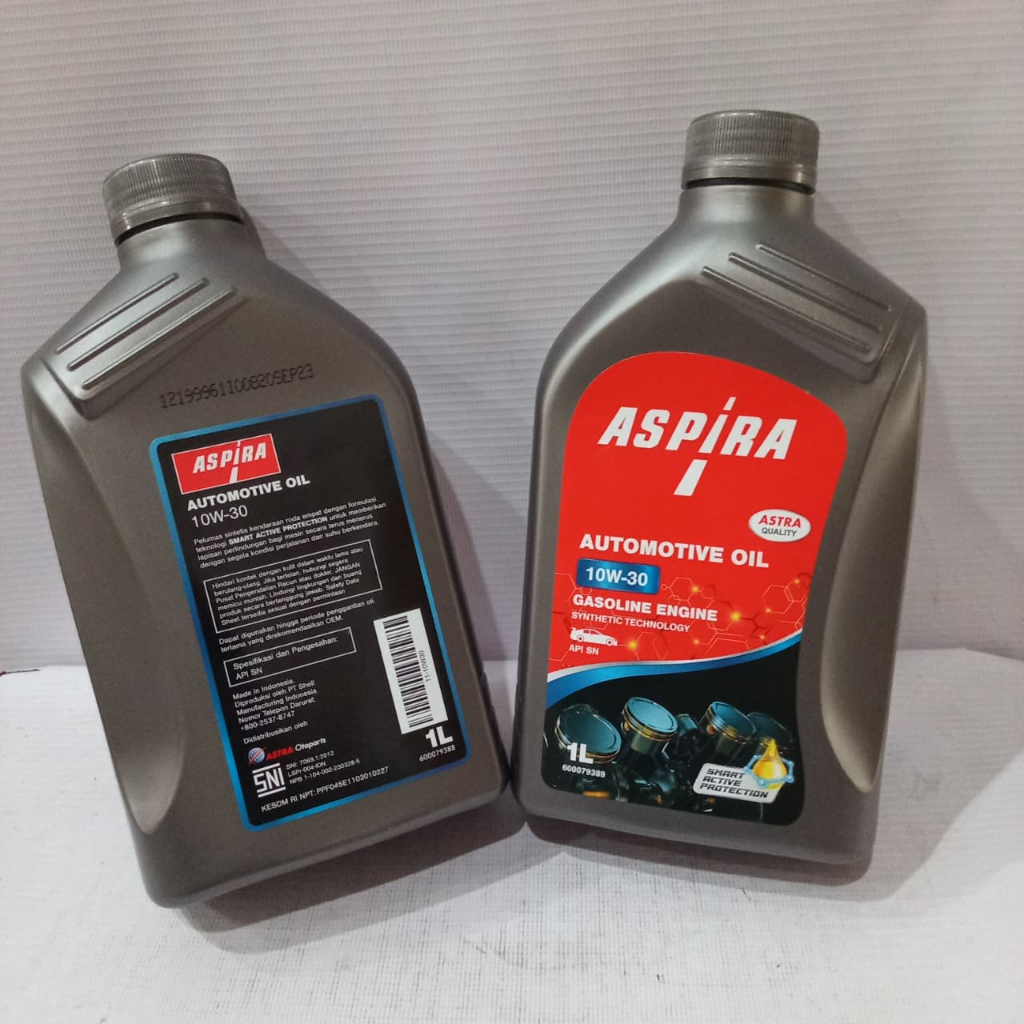 Oli Mesin Aspira 10W-30 API SN Mobil Bensin – Teknologi Shell Original