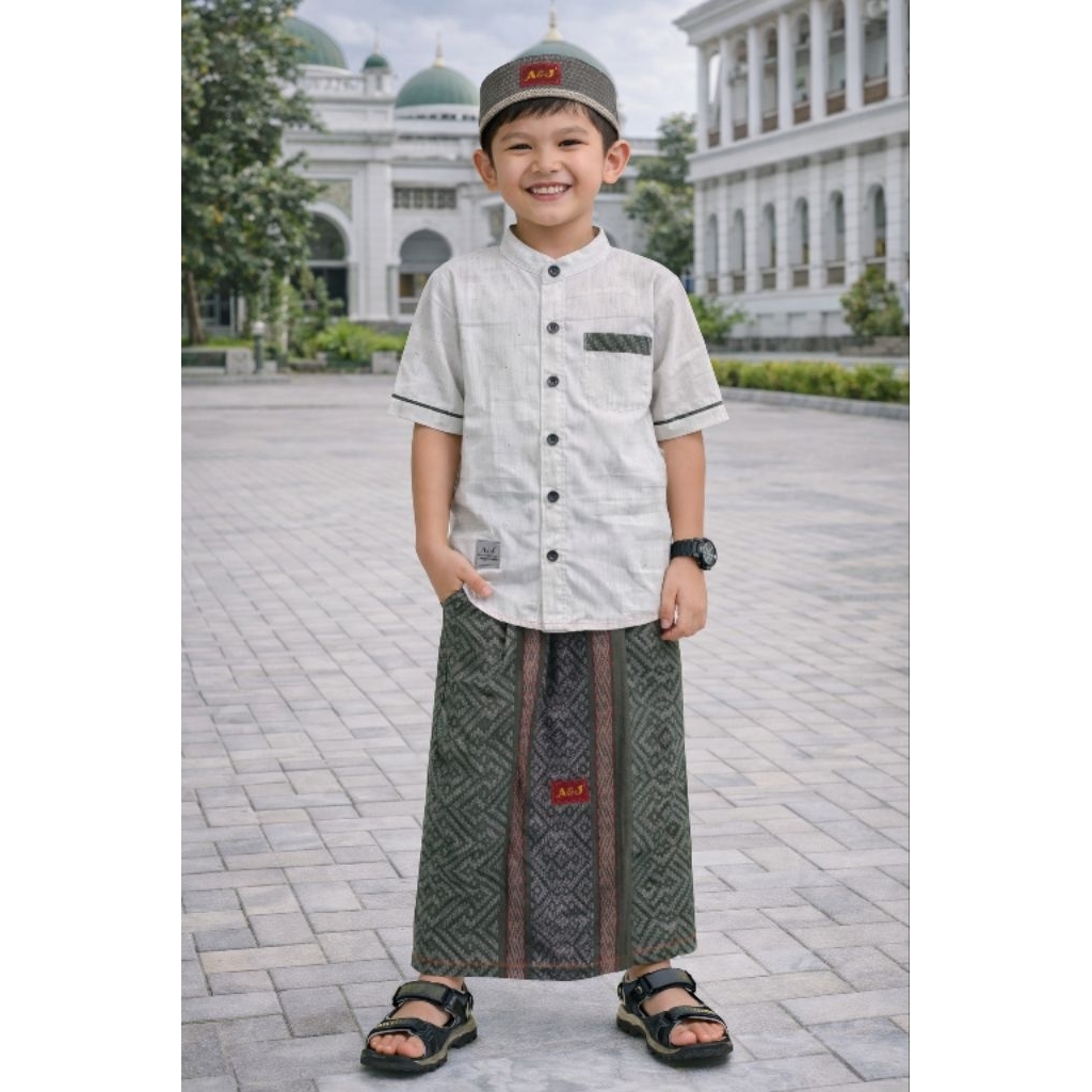 NEW KOKO ANAK A&J SARKOCI LENGAN PENDEK USIA 3-13 TAHUN